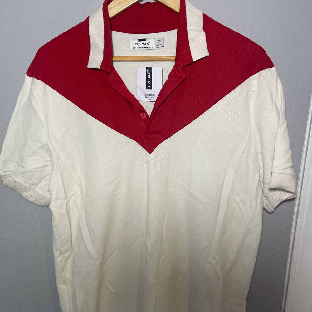 Topman L Retro knitted polo.